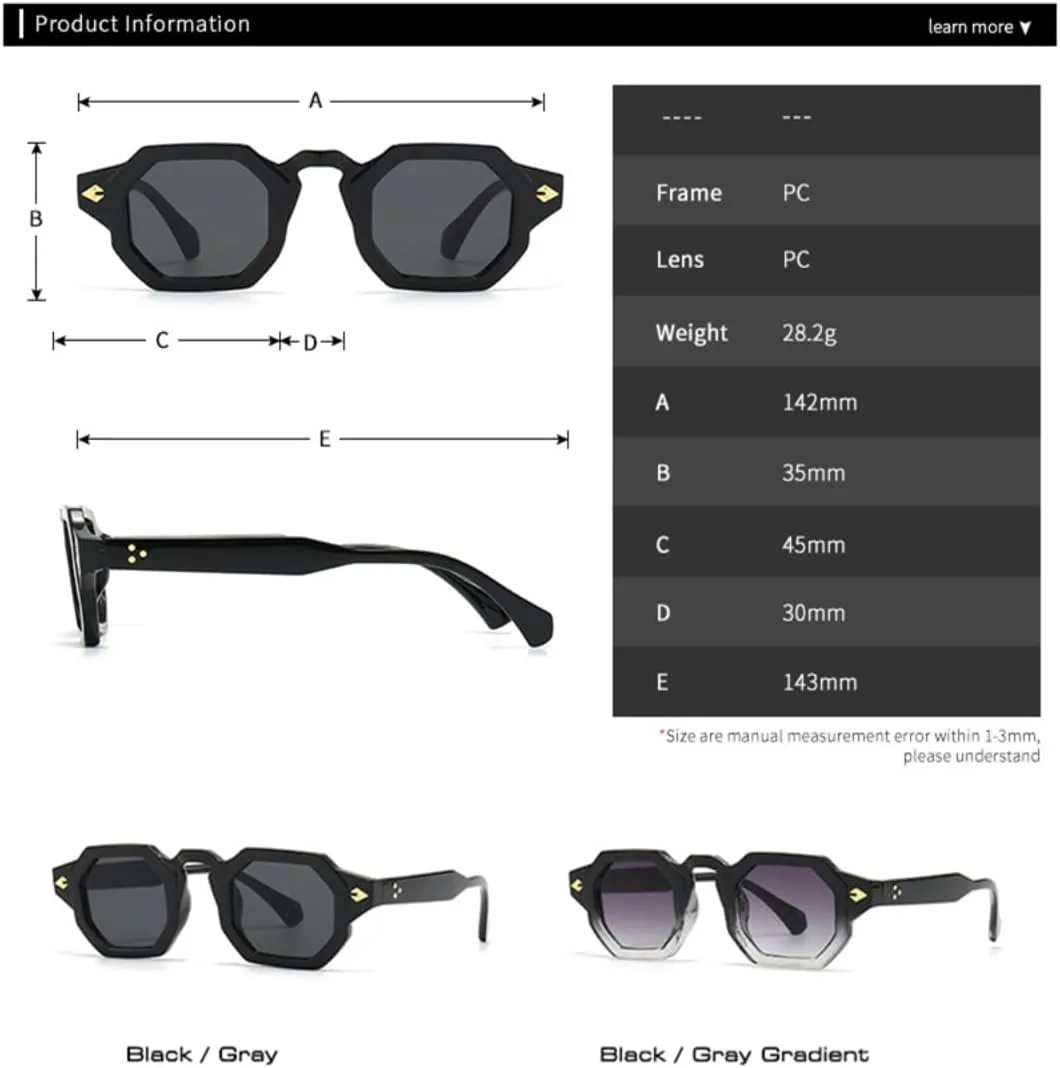 

Ретро-солнцезащитные очки квадратной формы с заклепками для женщин, градиентные, с защитой от УФ-излучения UV400, для мужчин в стиле панк UATXTAU, Olive Green Gray