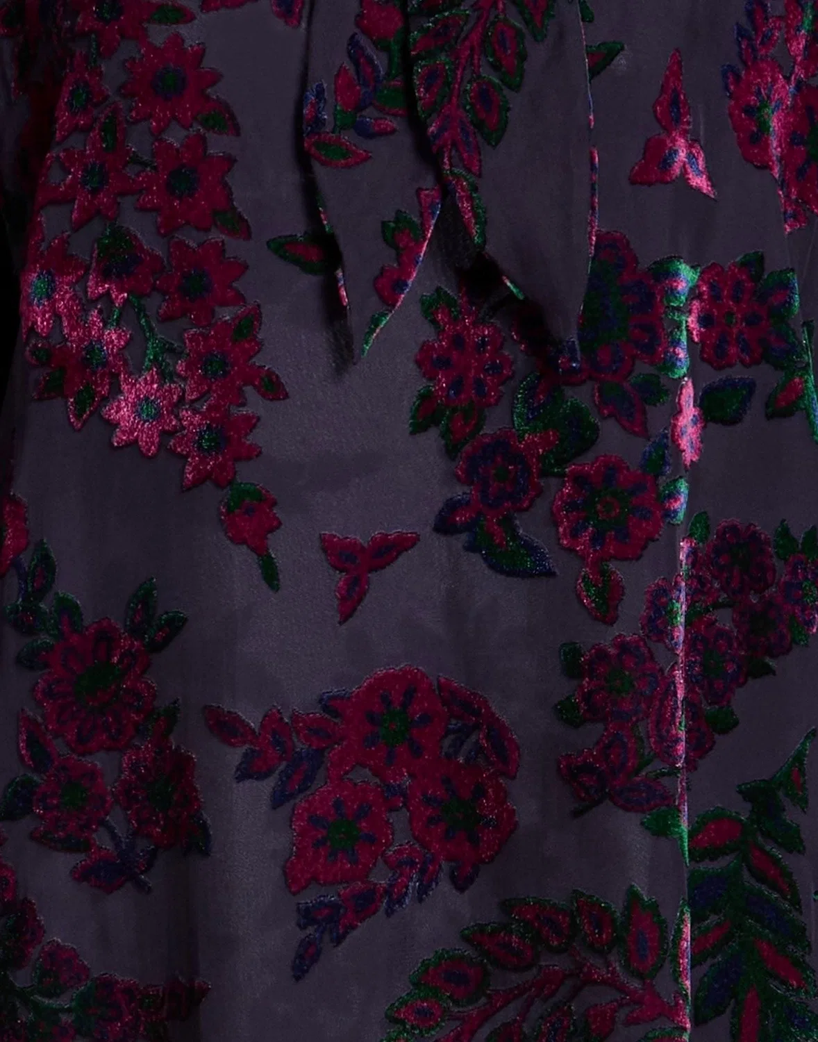 Блуза с бантом ETRO темно-фиолетовая — фото 4