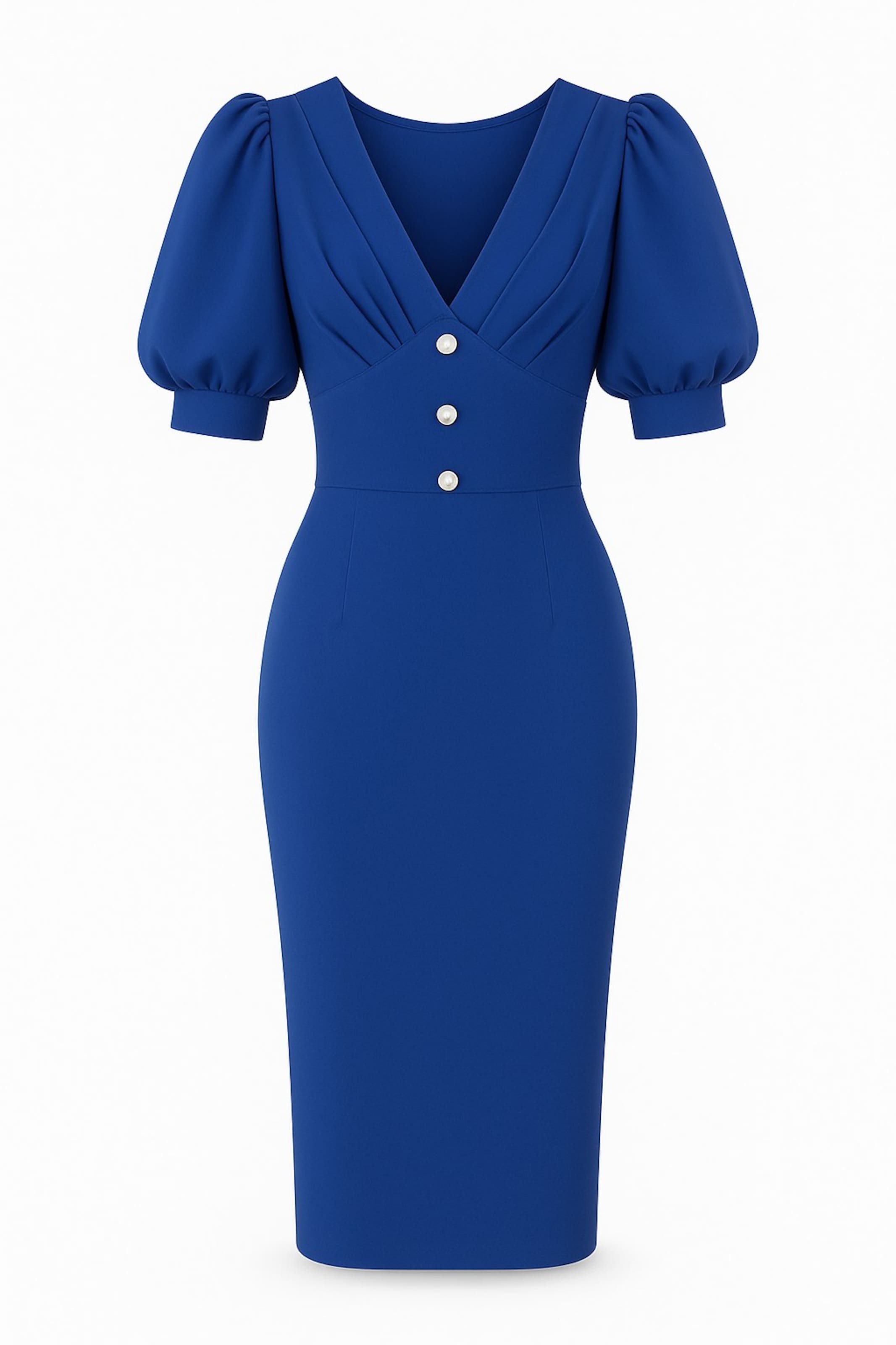 

WOMAN VISION Платье-рубашка в кобальтово-синем цвете