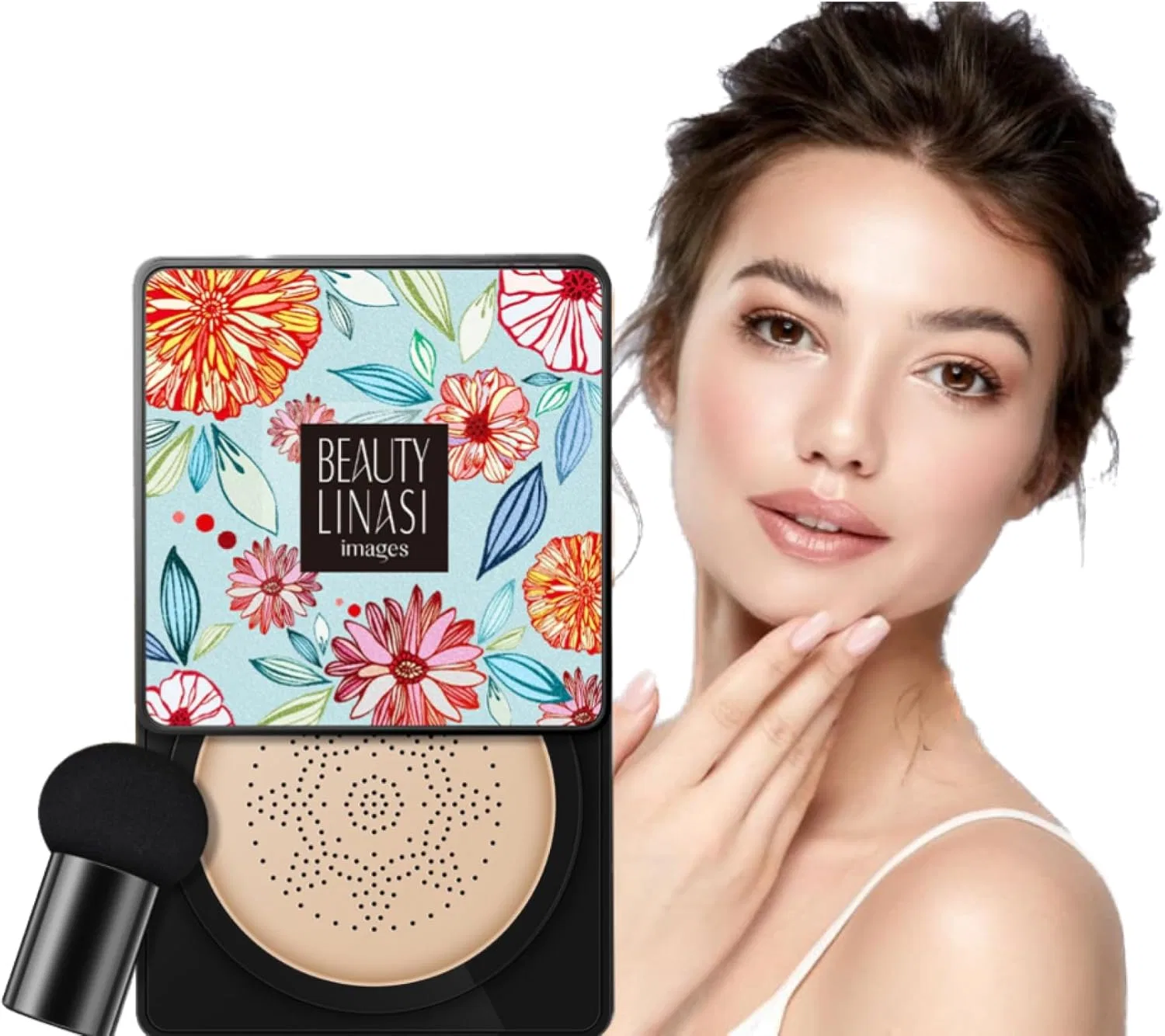 Тональная основа Cushion Foundation отбеливающая Voluroky, 1 шт, слоновая кость