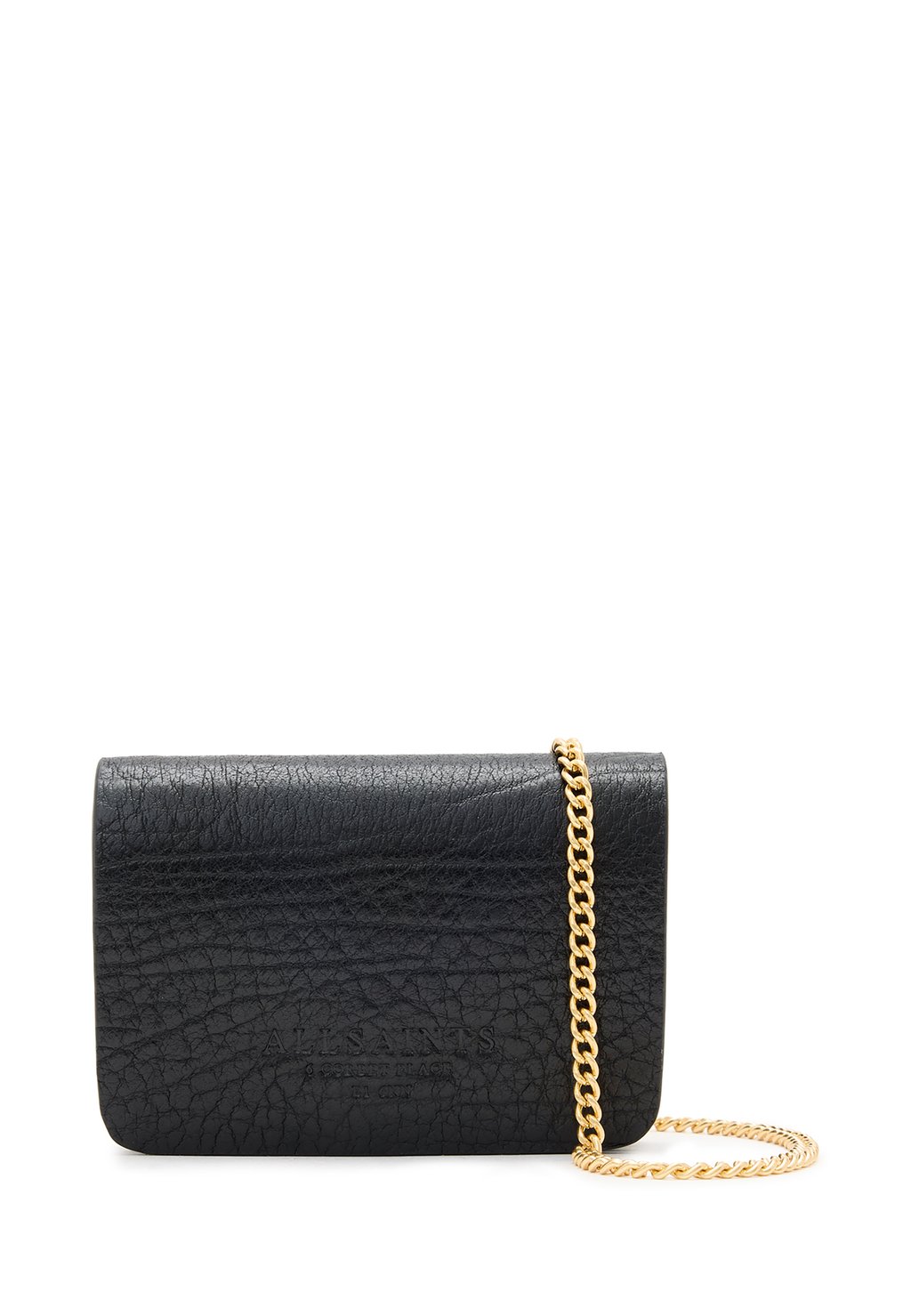 

Клатч HONORE GRAIN AllSaints, черный