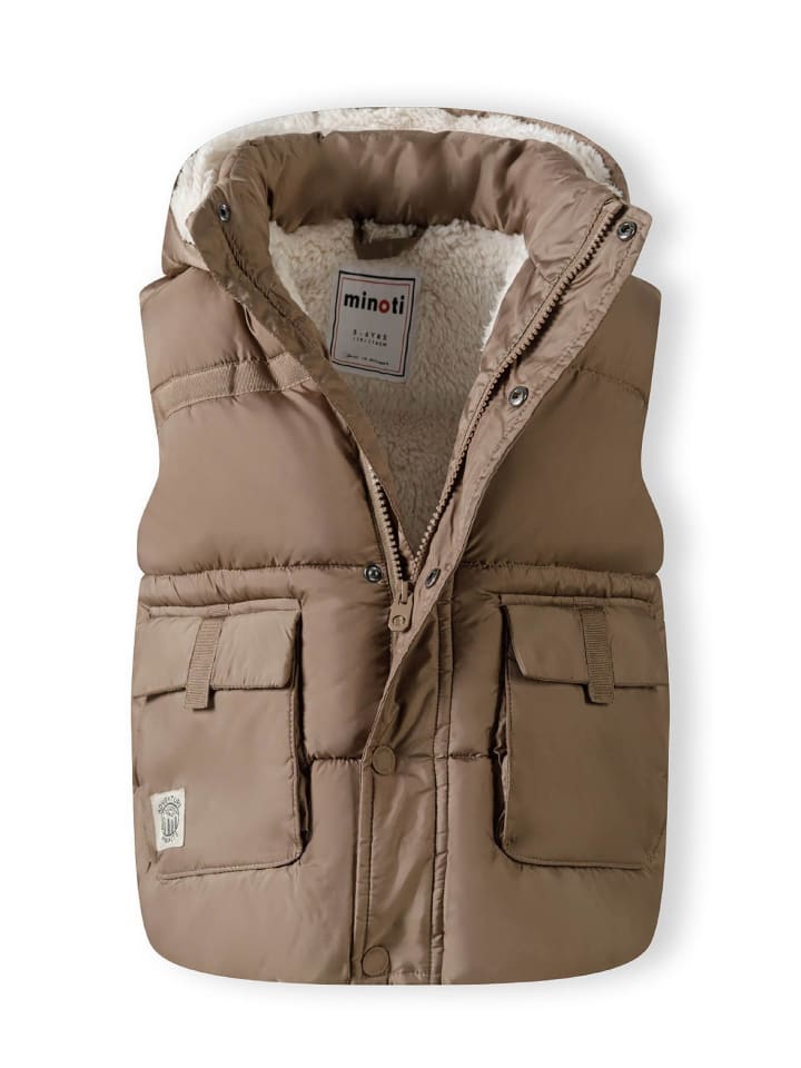 Minoti Стеганый жилет 27gilet1 бежевого цвета — фото 3