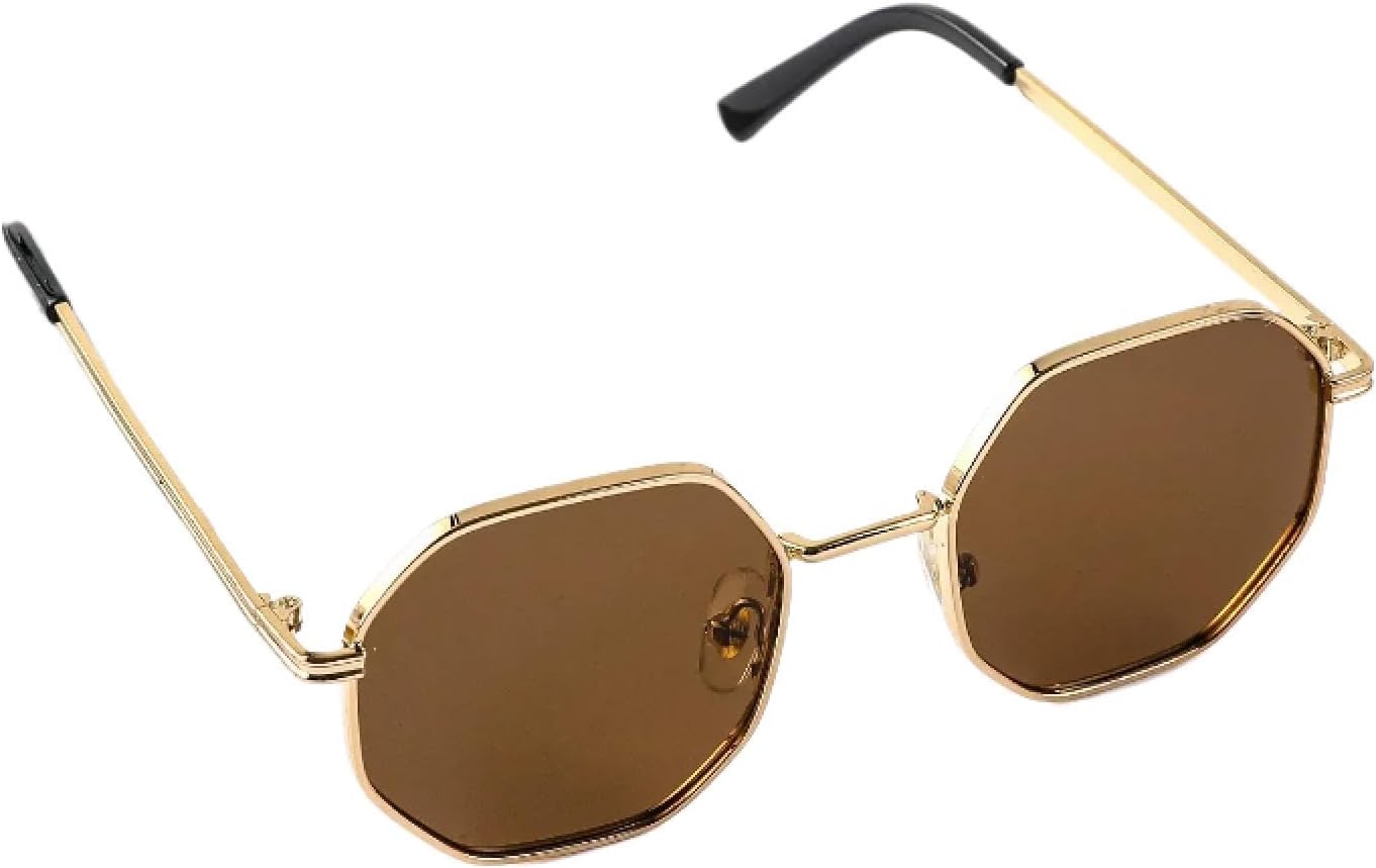 

Солнцезащитные очки с защитой от УФ-излучения UV400 | Легкая нейлоновая оправа TR90 | Для женщин и мужчин, для занятий спортом на открытом воздухе и вождения DSVIGF, Gold Tea