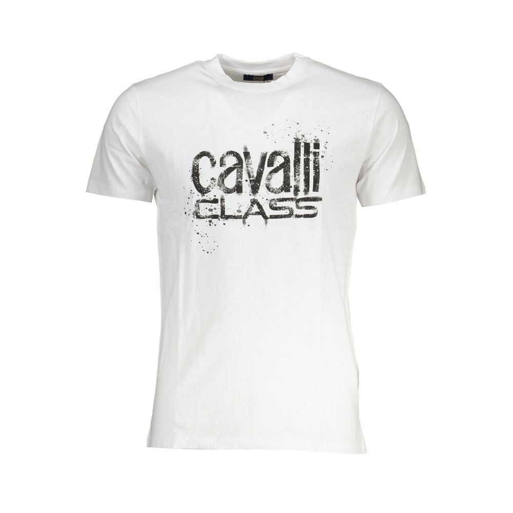 

Хлопковая мужская футболка Cavalli Class, белый