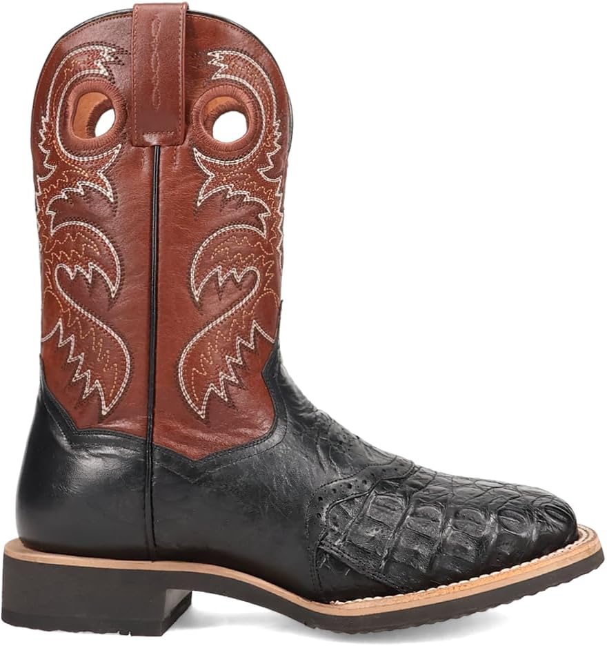 

Мужские ботинки Dan Post Egan с вышивкой, квадратный носок, сапоги средней длины - черные, коричневые