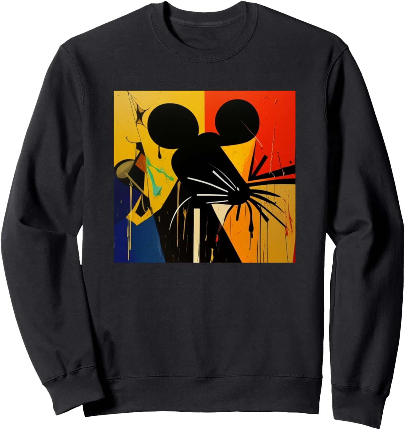 

Толстовка с силуэтом мыши и надписью Любитель мышей Rats Pets Art Women Girls + Kids Men Boys Gift, черный