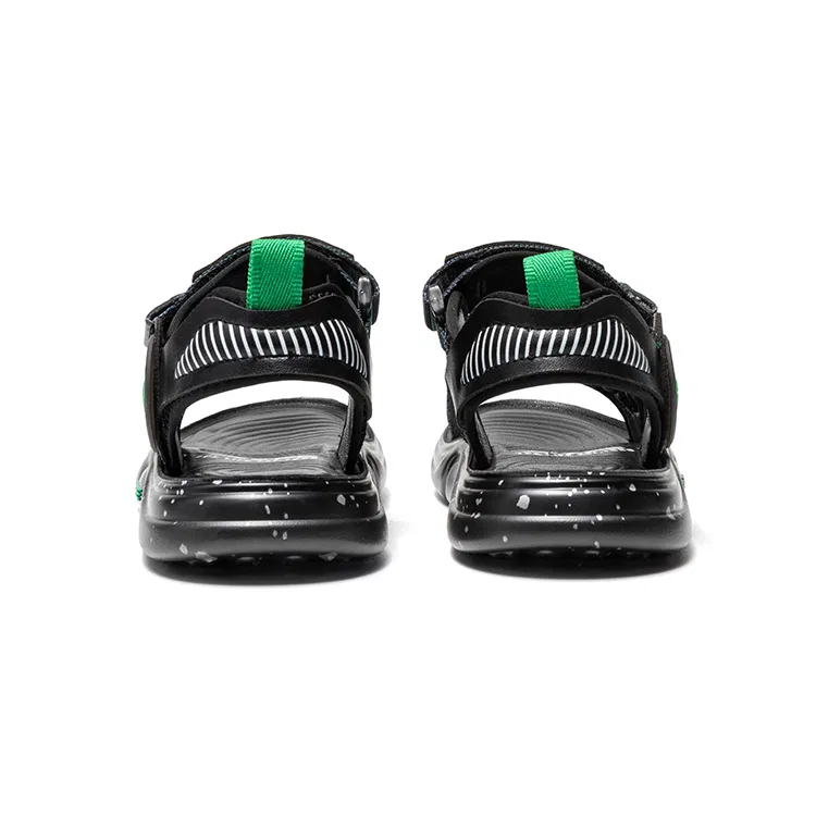 Сандалии детские из искусственной кожи 7-PE Black/Green — фото 4