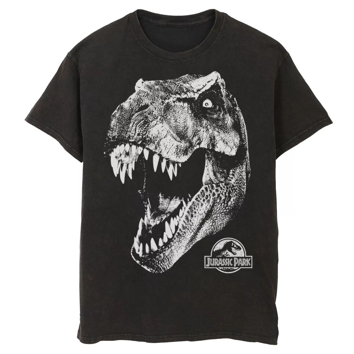 

Мужская футболка Jurassic Park T-Rex White Head Roaring Tee, Черная Licensed Character, черный