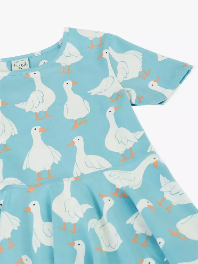 Детское короткое платье-скейтер с короткими рукавами Солнышко, Goose Gaggle Frugi — фото 3
