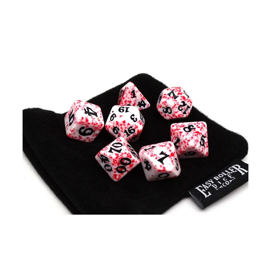 

Спрей красного цвета с черным (7), Dice - 7 and 11 Piece Poly Sets - Color Spray