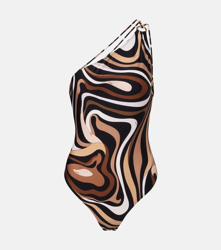 

Купальник Marmo с одним плечом Pucci, Black Gold