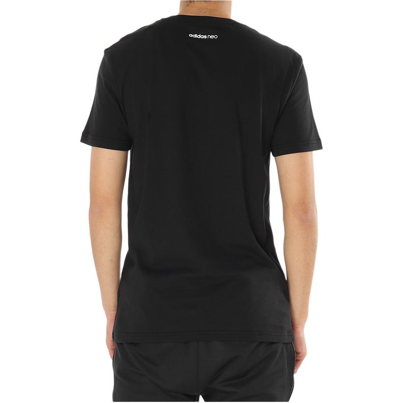 Футболка мужская черная Adidas Neo — фото 3