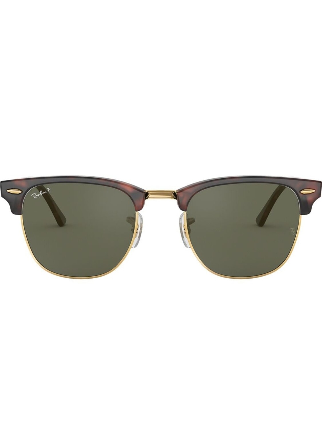 

Ray-Ban солнцезащитные очки Clubmaster в квадратной оправе, зеленый