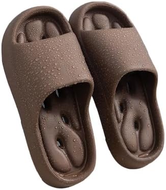 

Тапочки BYDZKJ для женщин и мужчин, шлепанцы для душа с дренажными отверстиями, быстросохнущие тапочки для ванной, спортивные тапочки, мягкая подошва, открытый носок, домашние тапочки, коричневый