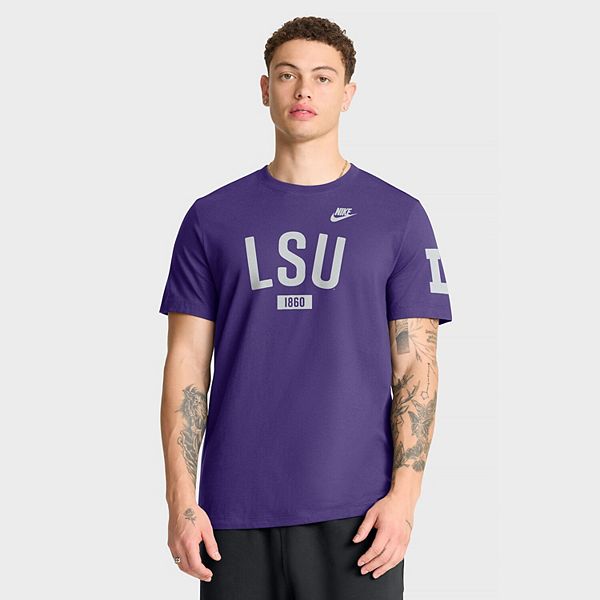 

Мужская фиолетовая футболка LSU Tigers Legacy Arch Nike