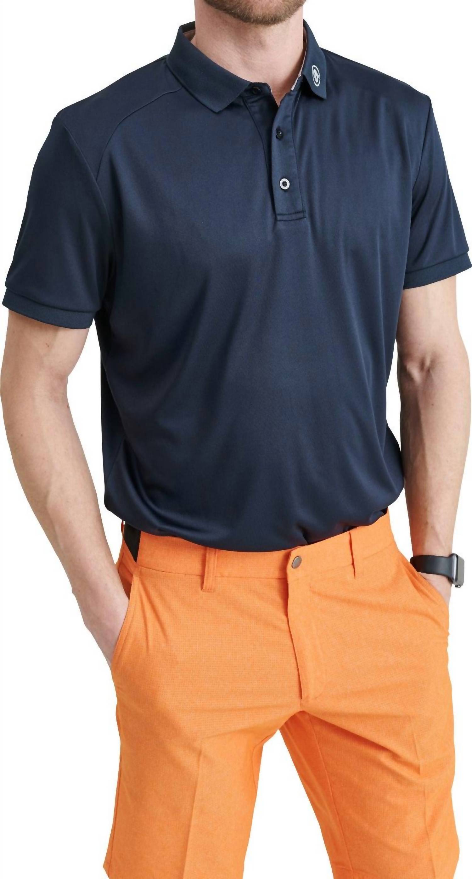 

Мужская рубашка-поло Hammel Drycool темно-синего цвета Abacus Sportswear US