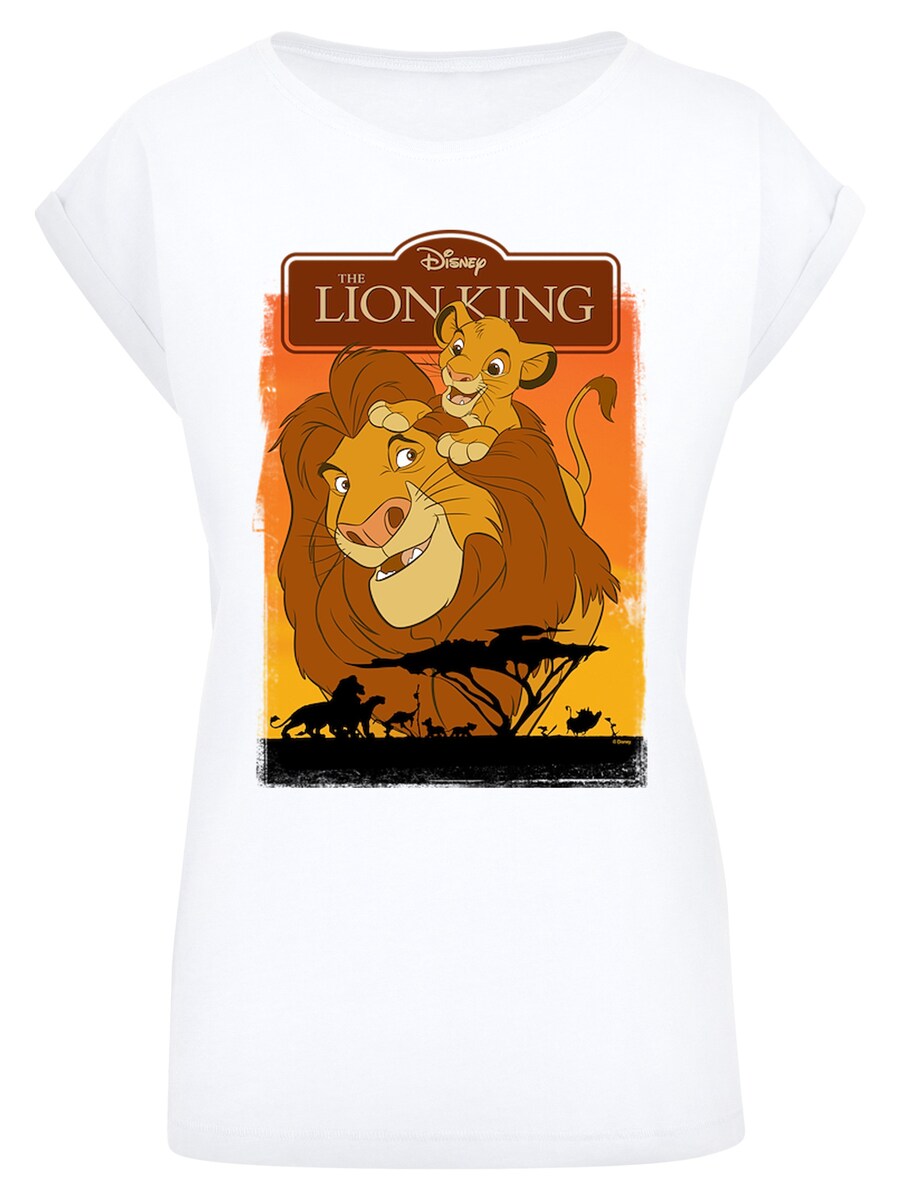 

Рубашка F4NT4STIC Disney König der Löwen Simba und Mufasa, белый