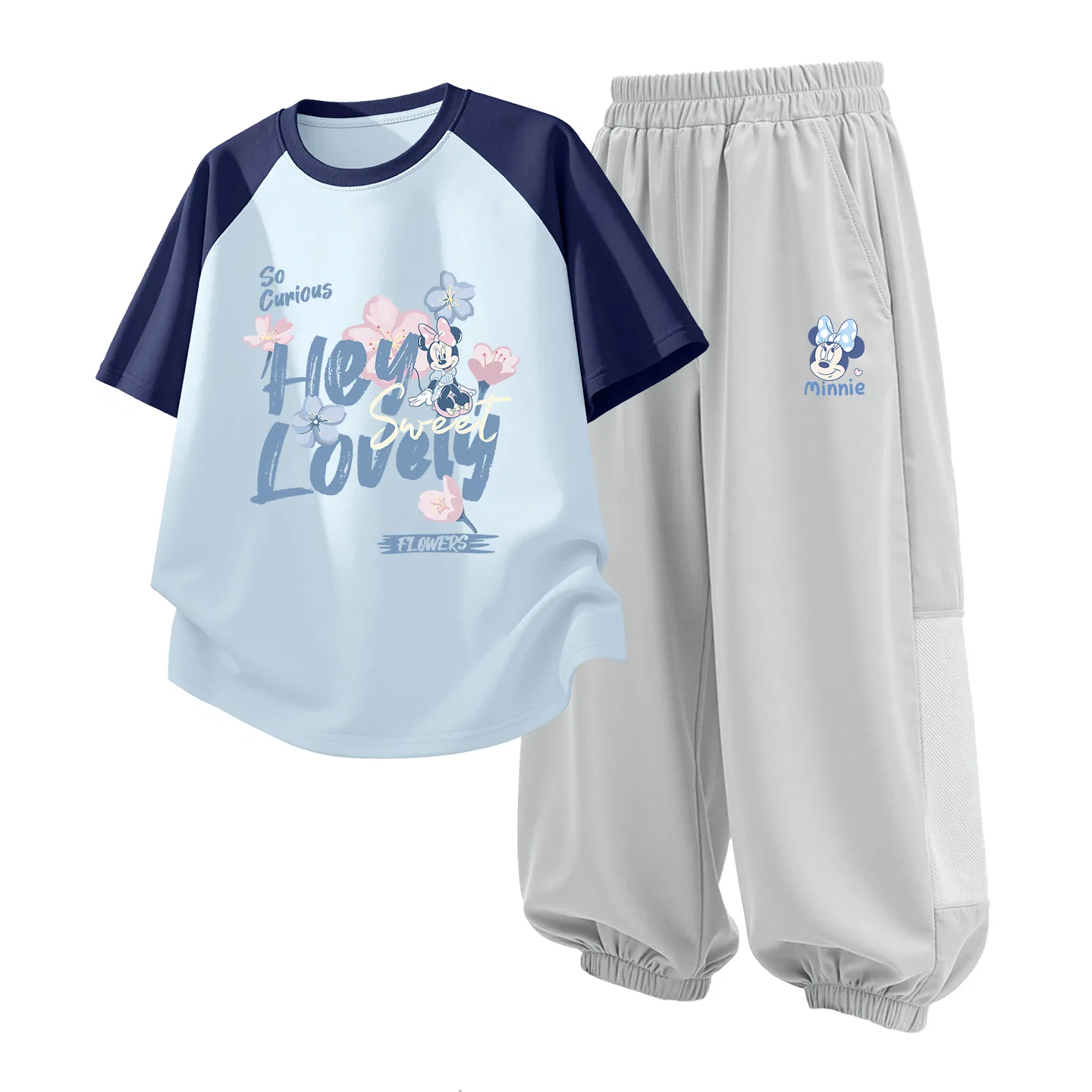 Детский спортивный костюм Casual Sportswear 2 Piece Set Disney, Di Departure Wonder Brown+Di Soccer Ball Misty Mountain Gray — фото 3