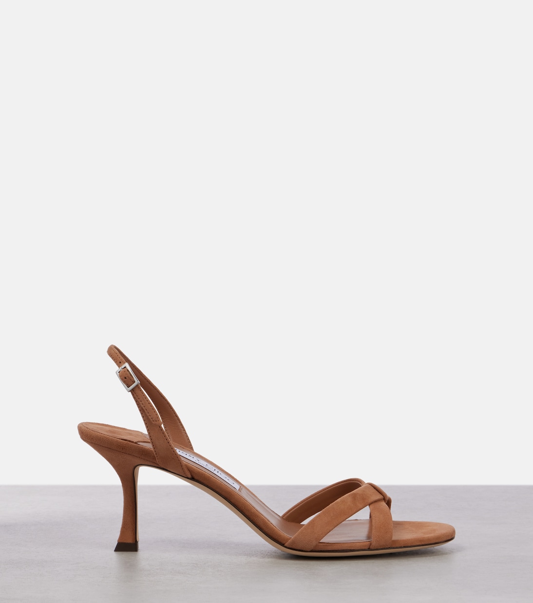 Сандалии Elsy 70 из замши Jimmy Choo, Soft Gold — фото 4