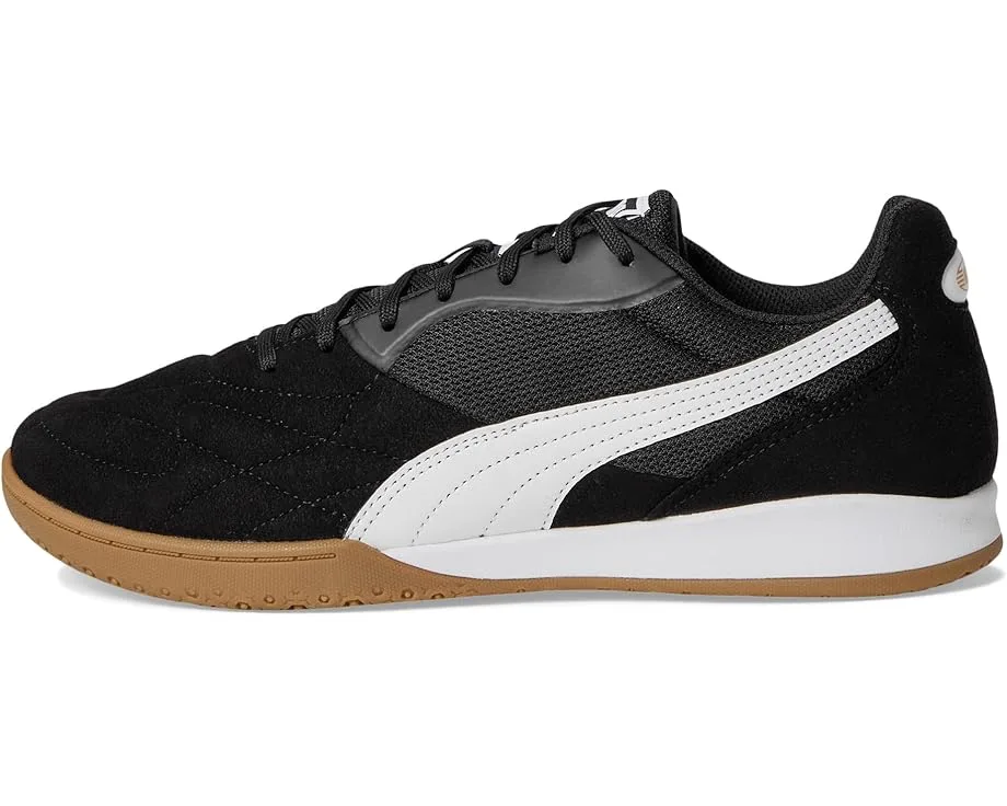 Кроссовки PUMA King Top Indoor Trainer Soccer Shoes, Puma Black-Puma White-Puma Gold — фото 4
