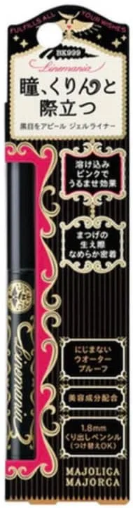 Подводка для глаз гелевая Majolica Majorca Line Mania, черный, 1 шт.