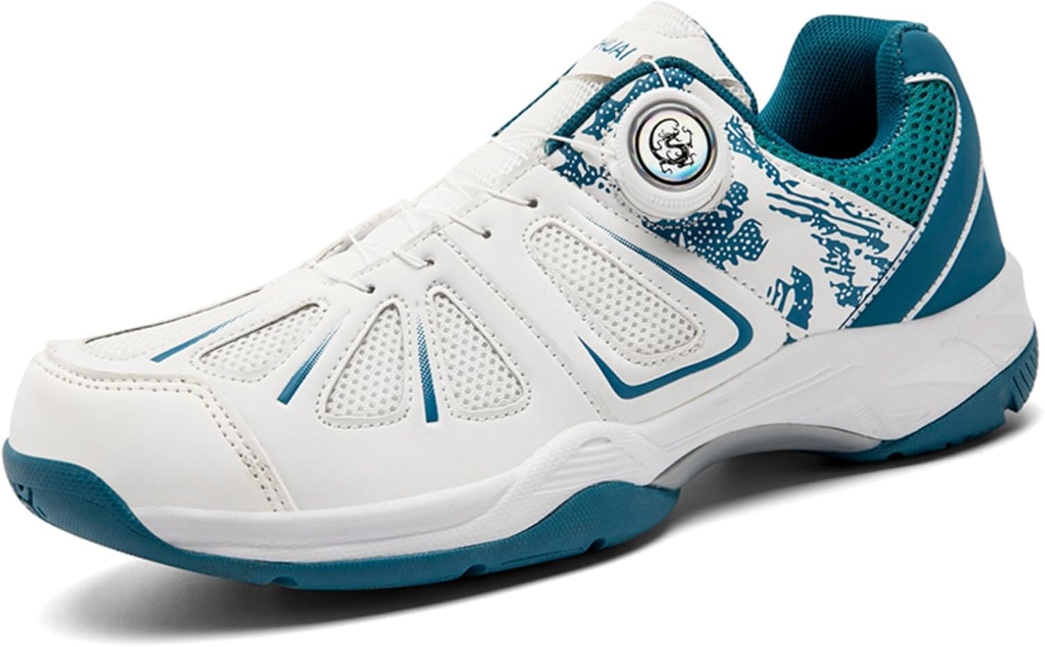 

Мужские теннисные кроссовки с быстрой застежкой, дышащая сетка, спортивные кроссовки с нескользящей подошвой, стильная спортивная обувь для тренировок и повседневной носки Aokisx, голубой