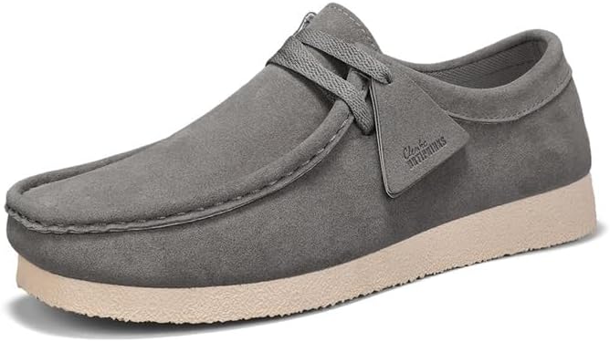 

Мужские лоферы Hhhchpm, Удобные обувь на толстой подошве без шнурков, Для прогулок, путешествий и повседневного комфорта, серый