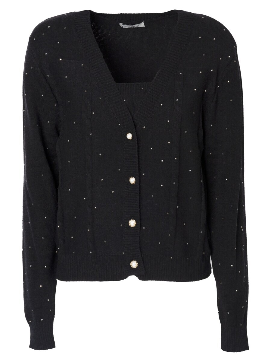 

Вязаный кардиган Influencer Knit Cardigan, черный