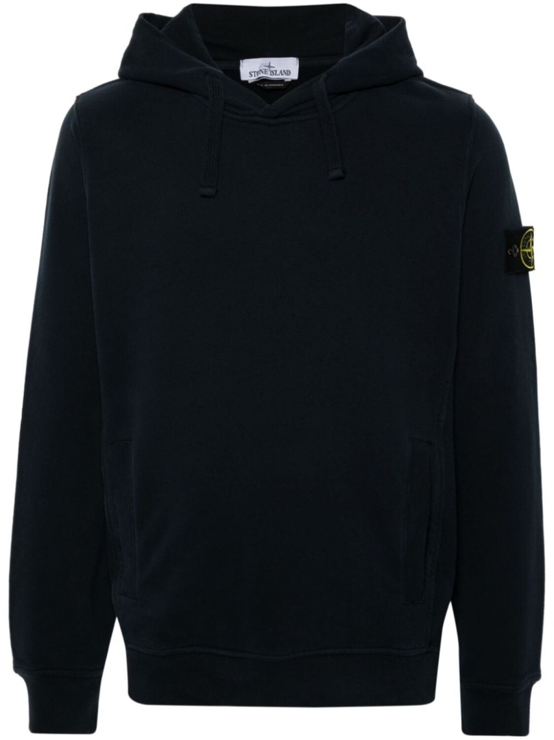 

Stone Island толстовка с капюшоном из хлопка с изображением компаса, синий