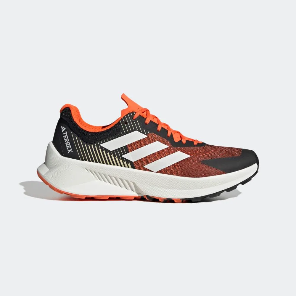 Мужские кроссовки для трейлраннинга Adidas Terrex Soulstride Flow, черный/белый/оранжевый — фото 4