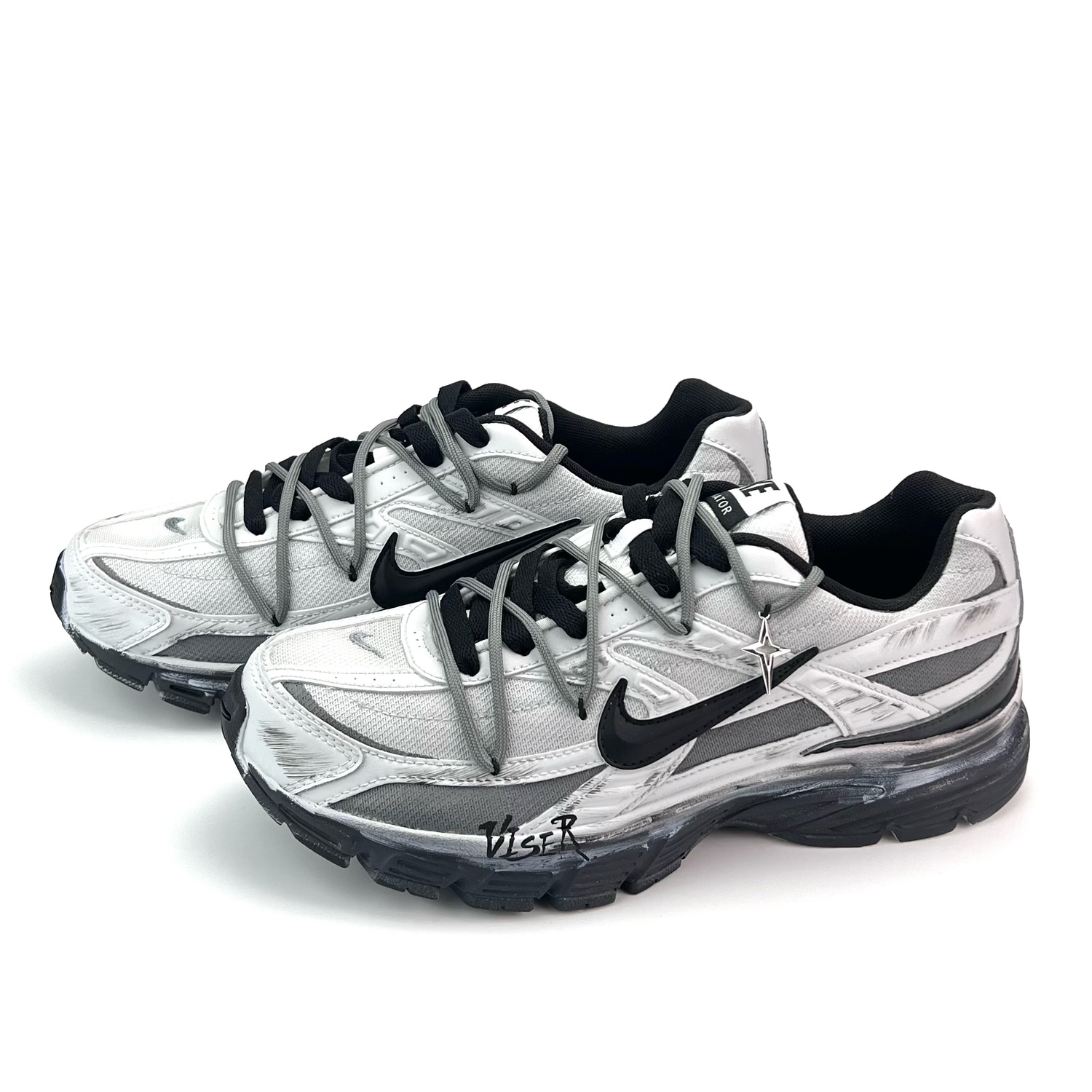 Инициатор амортизирующие кроссовки Low top унисекс черный Nike, серый — фото 4