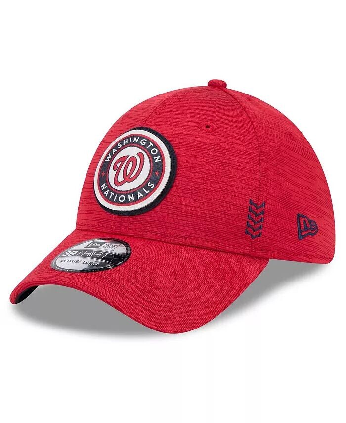 

Мужская красная кепка Flex Fit Washington Nationals 2024 Clubhouse 39THIRTY New Era, красный