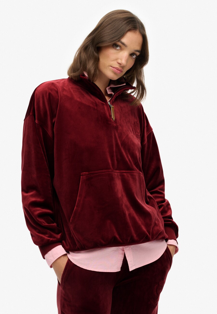 

Толстовка Superdry Country Club, кроваво-красный