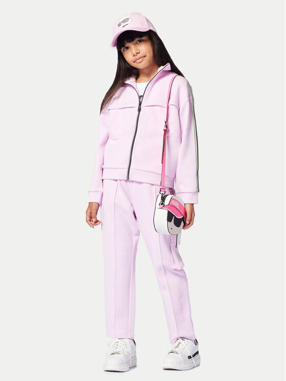 Спортивные брюки обычного кроя Z30451 D Karl Lagerfeld Kids, розовый — фото 4