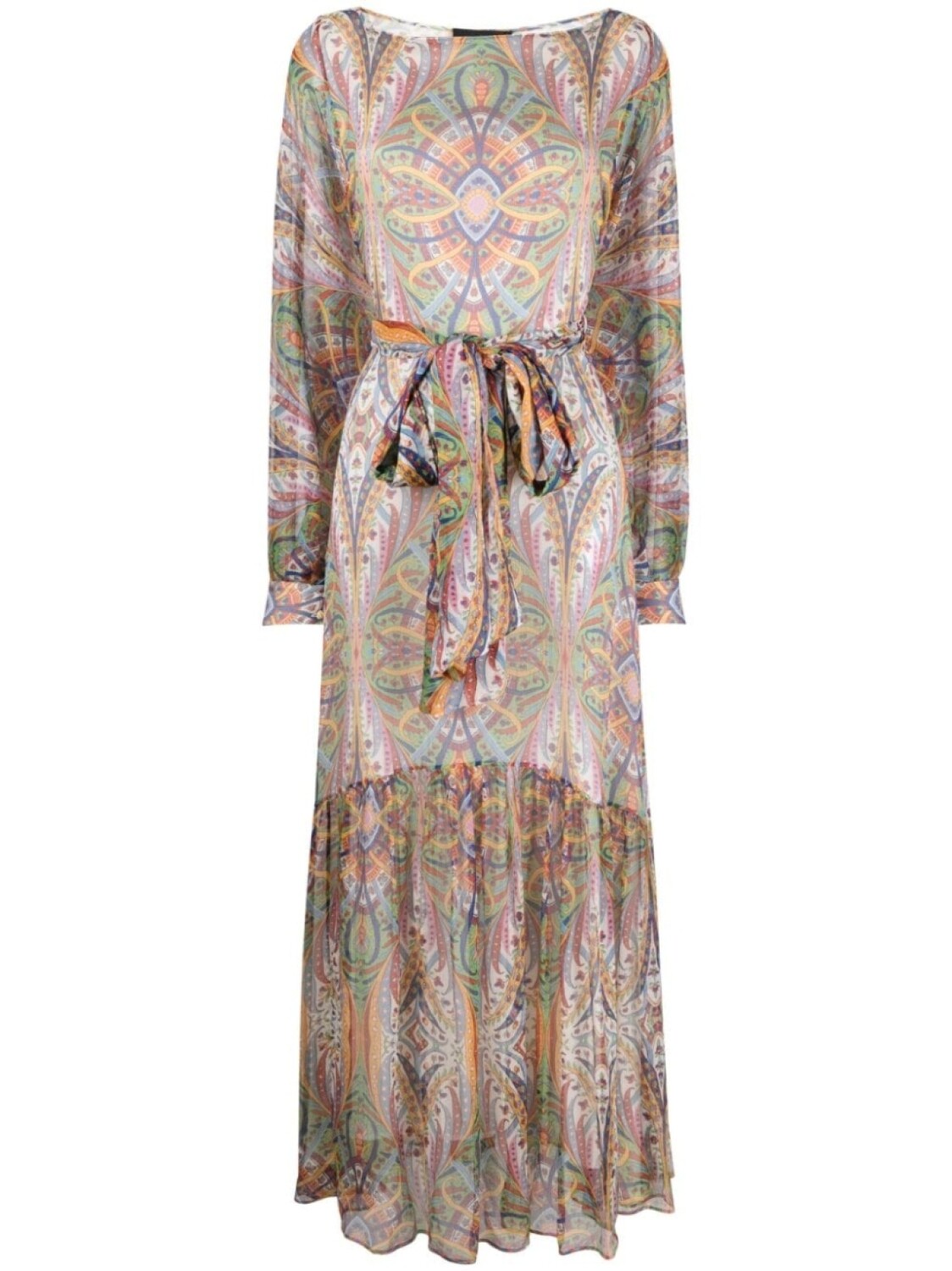 

ETRO платье макси с принтом, красный