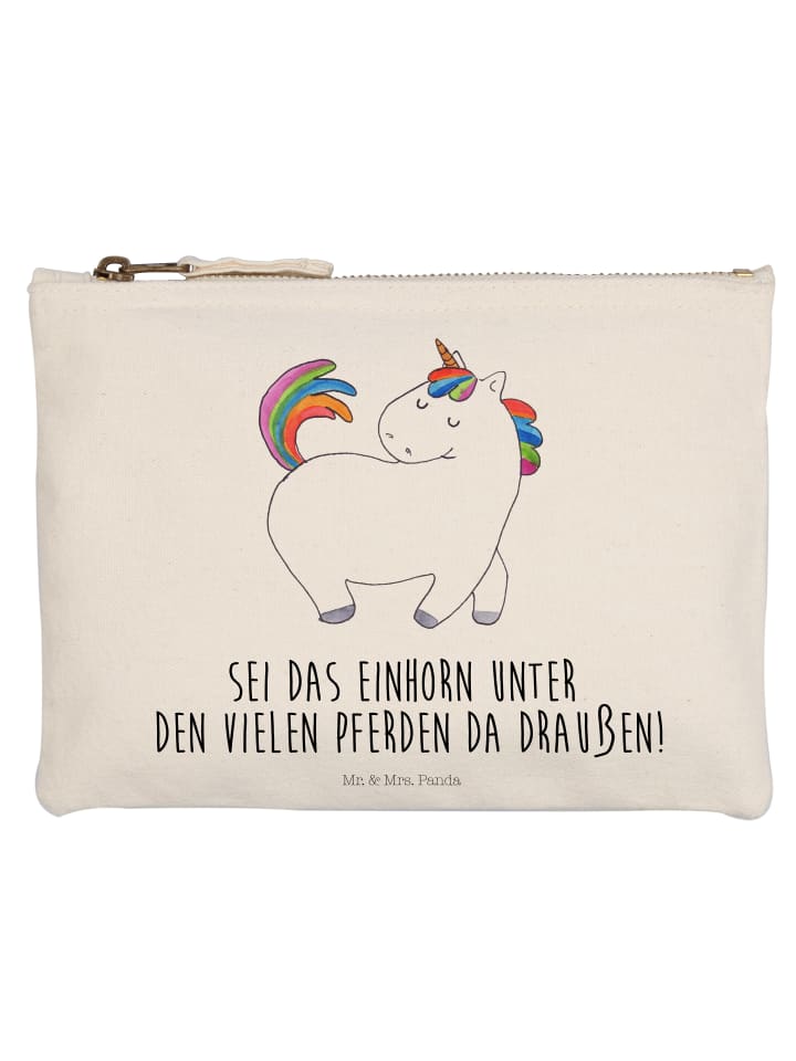 

Mr. & Mrs. Panda Пенал с единорогом и надписью белого цвета