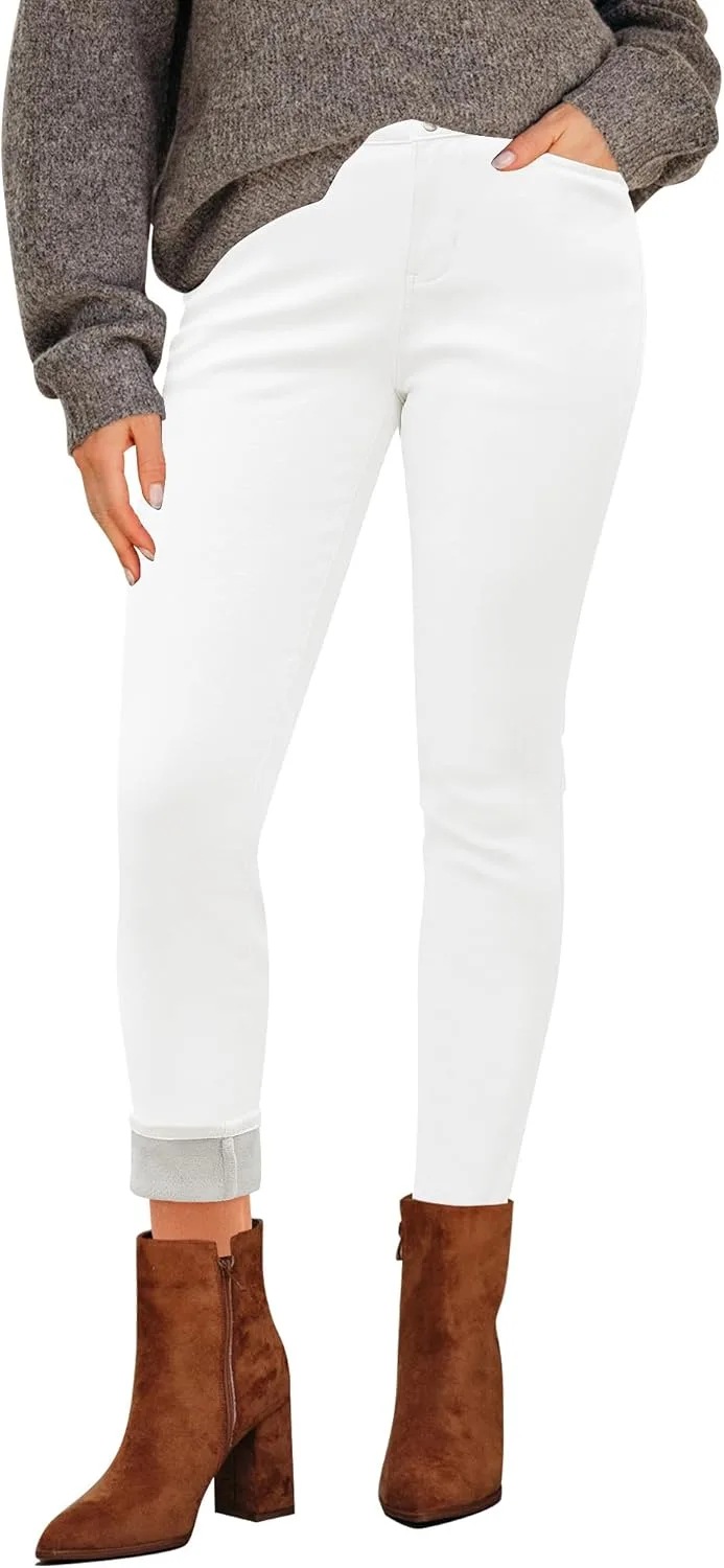 

GRAPENT утепленные джинсы для женщин, высокие, скинни, зимние