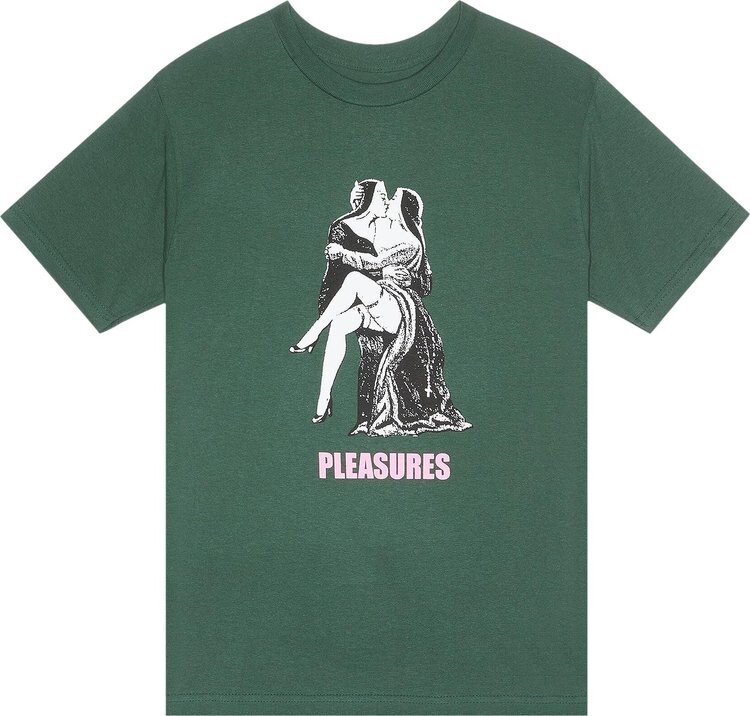 

Футболка Pleasures French Kiss 'Green', зеленый