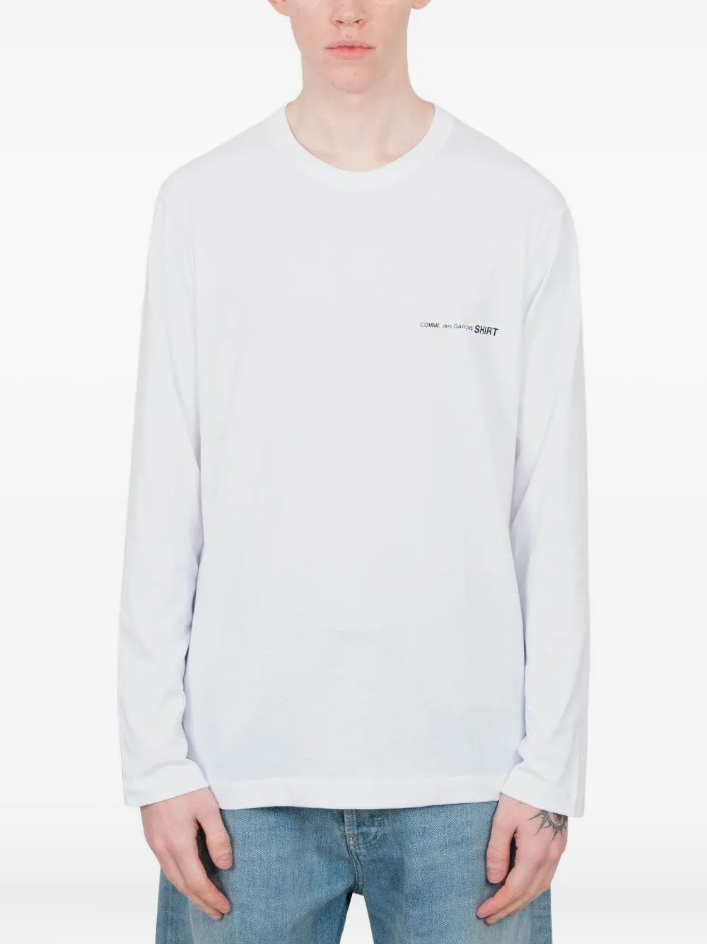 

Футболка с длинными рукавами Comme Des Garçons Shirt, белый