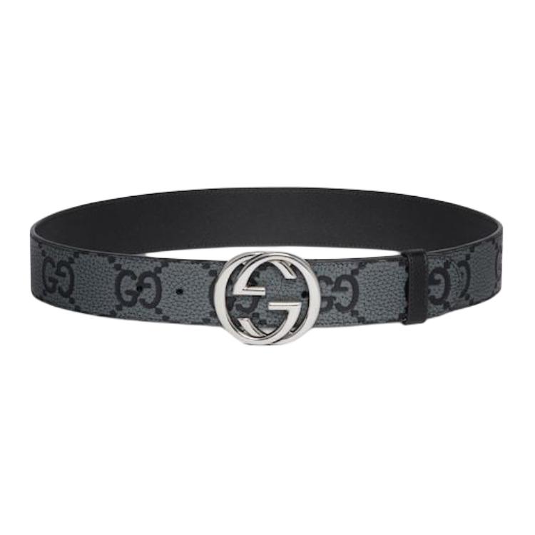 

GUCCI Ремень с застежкой Interlocking G, Gray