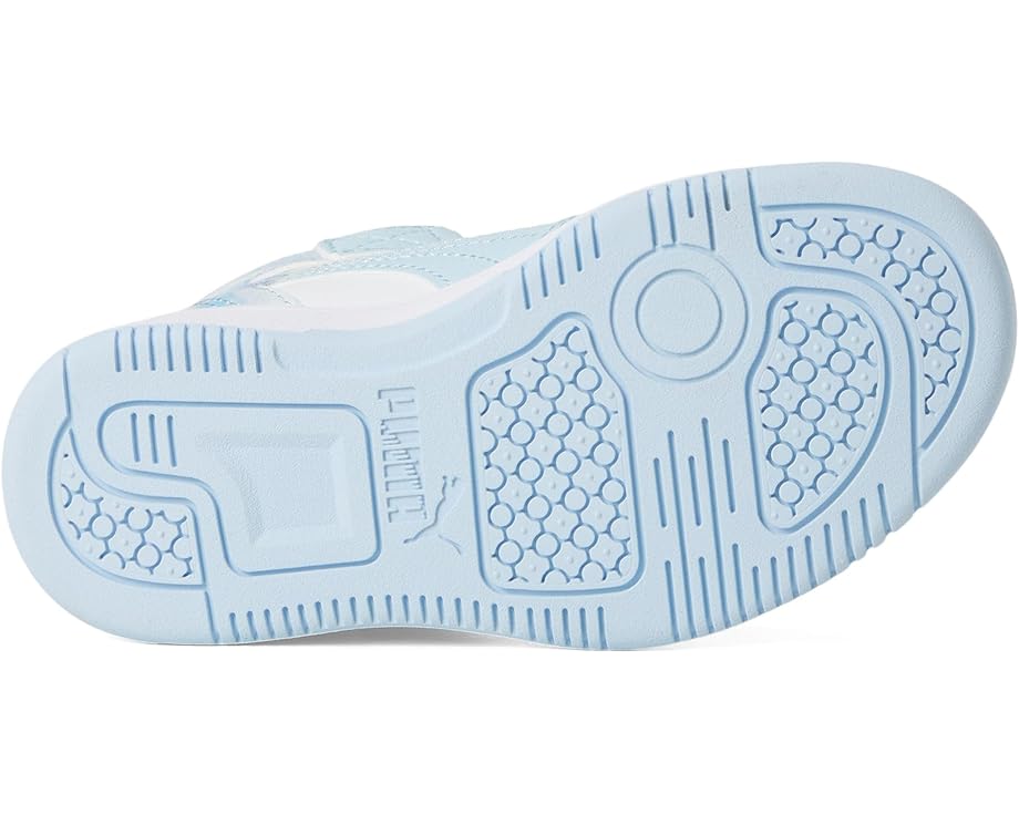 Детские кроссовки Puma Rebound Layup Mid Hook And Loop PUMA Kids, Puma White/Icy Blue — фото 3