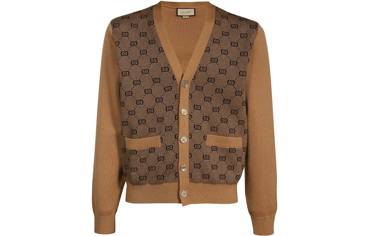 

Кардиган мужской Gucci с узором, коричневый