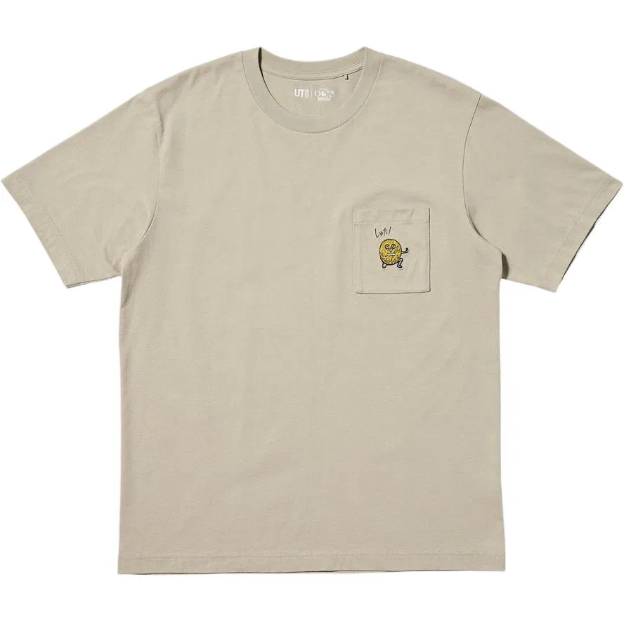 Футболка x JIYINGSHE, LIANMINGKUAN SS26 Unisex UNIQLO, Beige