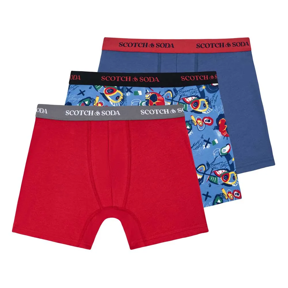 

Боксеры 3 шт Scotch & Soda SSSP25M153378, красный