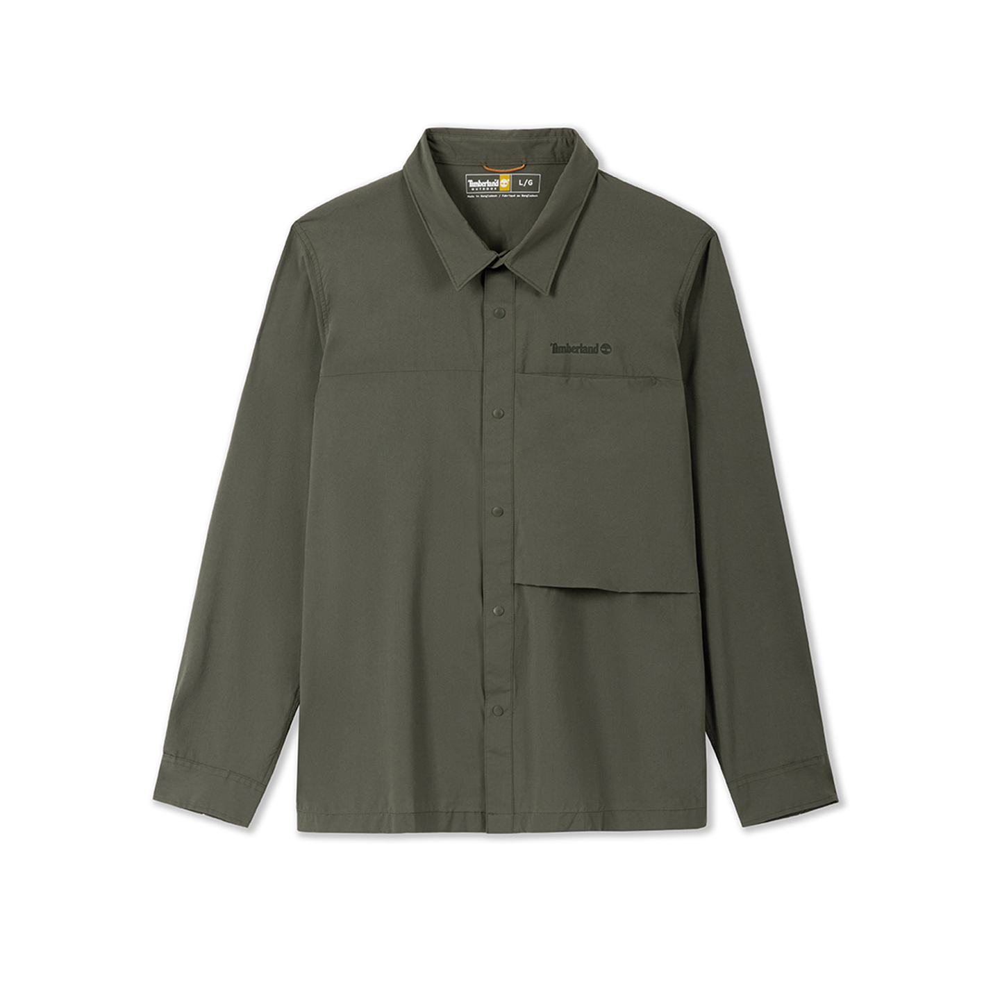 

Мужская рубашка с длинным рукавом Timberland, army зеленый