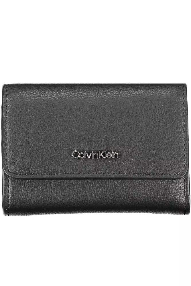 

Черный полиэтиленовый женский кошелек Calvin Klein