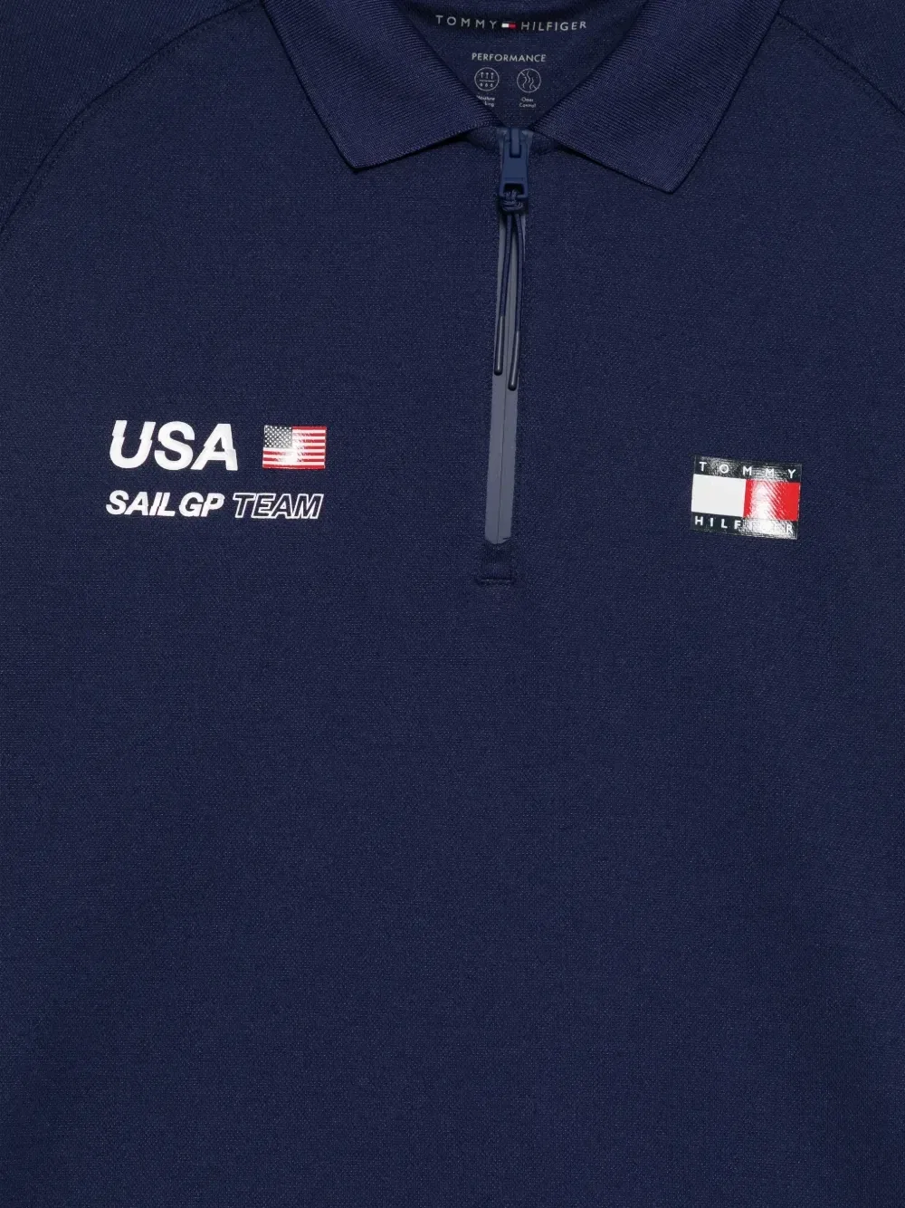 Рубашка-поло на молнии с принтом логотипа Sail GP Tommy Hilfiger, синий — фото 3