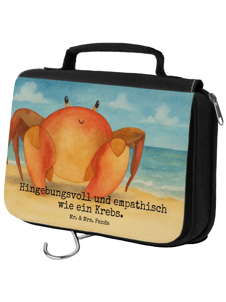 

Mr. & Mrs. Panda Косметичка с изображением знака зодиака Рак, выполненная в белом цвете