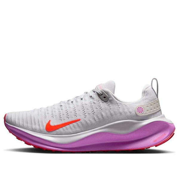 

Кроссовки reactx infinity run 4 'vast grey hyper violet bright crimson' Nike, серый