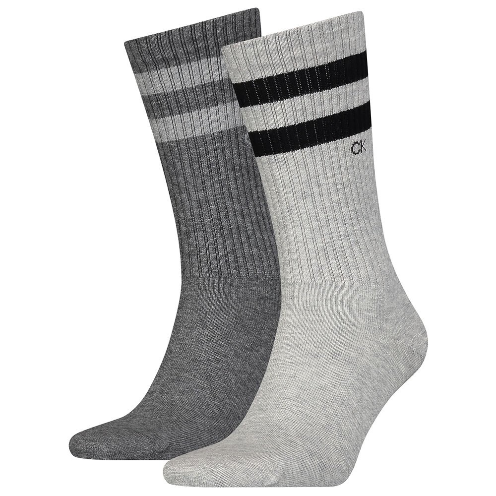 

Носки Calvin Klein Stripes 2 шт, серый